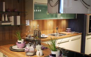 kitchen-accessories-toronto - beautiful wooden kitchen countertop