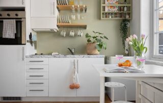 kitchen with modular shelving solutions toronto